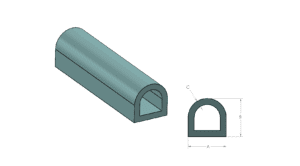 hollow D EMI gaskets | MIL-DTL-83528 D-shape