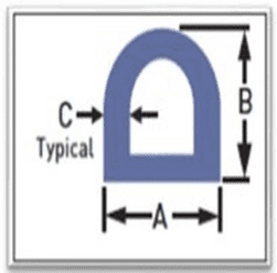 hollow D emi gasket