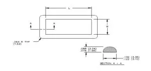 Rectangular D EMI Gasket
